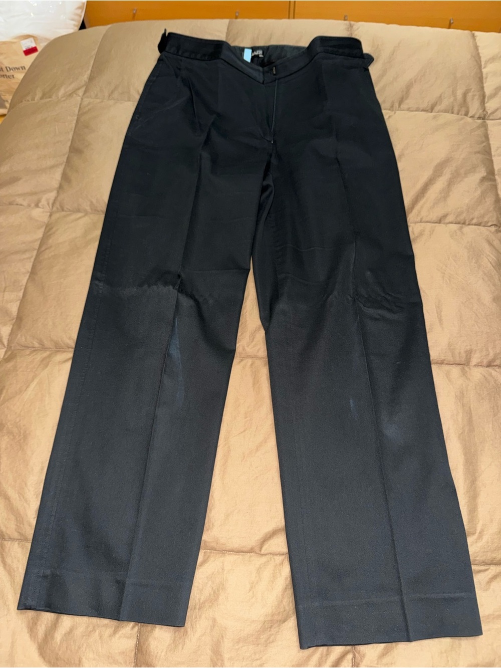 Tahari Black Straight-Leg Dress Trousers